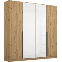 Rauch Drehtürenschrank Artemis 181 x 210 x 54 cm Weiß/Eiche Artisan