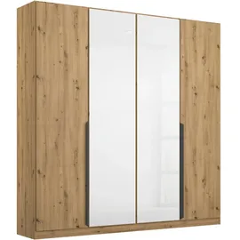 Rauch Drehtürenschrank Artemis 181 x 210 x 54 cm Weiß/Eiche Artisan