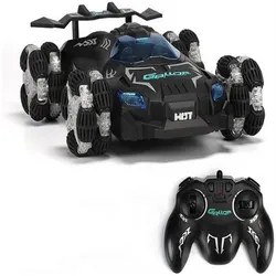 autolock Spielzeug-Auto Spielzeug-Auto Ferngesteuertes Auto,4WD 2.4 GHz RC Stunt Car schwarz