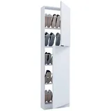 VCM Fulisa XL 50 x 180 x 17 cm 2 Drehtüren / weiß