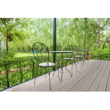 Elephant Gin Terrassenkomplettset WPC Hohlkammer 25 m2 grau
