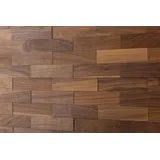 wodewa Wandverkleidung Holz 3D Optik Nussbaum 1m2 Wandpaneele Moderne Wanddekoration Holzverkleidung Holzwand Wohnzimmer Küche Schlafzimmer I Geölt