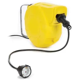 Perel Automatik-Kabeltrommel, Wandmontage, - 13 2 m 3G1.5, Gelb