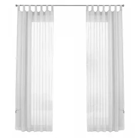 Gardinenbox Gardine Schlaufen 140 x 175 cm weiß 2 St.