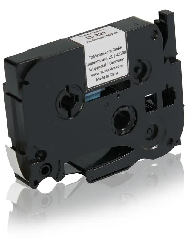 Brother TZE221 P-Touch Farbband schwarz auf weiss Laminat 9mm x 8m Kompatibel
