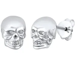 Elli Elli Kolczyki Totenkopf Rock Gothic Trend 925 Silber Ohrringe   Damen 