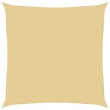 vidaXL Sonnensegel Sandfarbe 4x4 m 100% Polyester Oxford