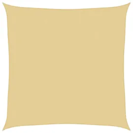 vidaXL Sonnensegel Sandfarbe 4x4 m 100% Polyester Oxford