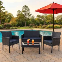 Hti-Living Zita Loungeset schwarz