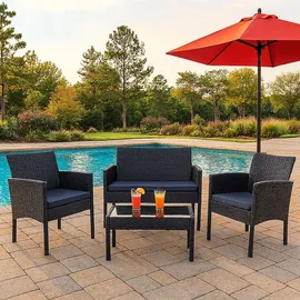 Hti-Living Zita Loungeset schwarz