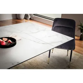 FineBuy Esstisch 180 x 78 x 95 cm weiß