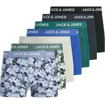 JACK & JONES JACBEN TRUNKS 7 Pack North Atlantic / Night Sky / Dazzling Blau / Mineral Gray / Mediterranea / Schwarz XL 7er Pack