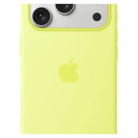 Apple iPhone 17 Pro Silikon Case mit MagSafe Neongelb