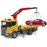 Bruder 03552 Scania Super 560R Abschlepp-LKW m. L+S Modul + Bruder Roadster