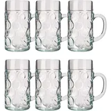 ich-zapfe Bierglas, 6er Set ISAR 1 Liter