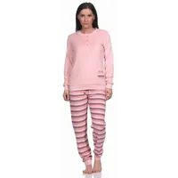 Normann Frottee Schlafanzug Bündchen - 77707 in rose |