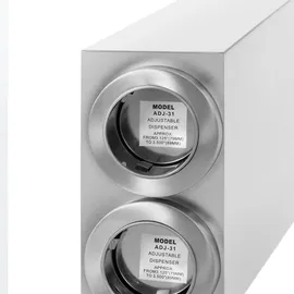 Royal Catering Becherspender Edelstahl zweifach 81-89mm Einwegbecherspender Kaffeebecherspender