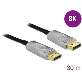 DeLock Aktives Optisches Kabel DisplayPort 1.4 30 m Schwarz