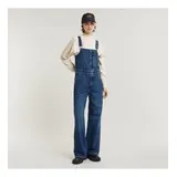 G-Star für Damen. D25305-D536-G804 Zip-Latzhose mit geradem Bein blau (S), Lässig, Baumwolle, Denim