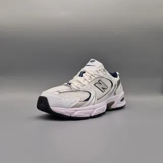 530 White/Natural Indigo/Silver Metallic 40