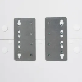 Beliani Wandregal Eston 190 x 0 x 0 cm Weiß