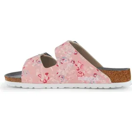 Birkenstock Arizona ESD Birko-Flor schmal flower field rose 43