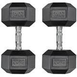 TLGREEN Hantel-Set Hexagon Hanteln 1 Stück-25KG/2 Stück-50KG/2 Stück-20KG, (Ergonomisch), 1 x 25KG,2 x 25KG,2 x 10KG
