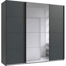 WIMEX »Jork Kleiderschrank mit Spiegel, schwarze Metallgriffe«, Schrank in verschiedenen Größen und Innenausstattungsvarianten