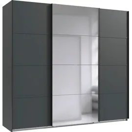 WIMEX »Jork Kleiderschrank mit Spiegel, schwarze Metallgriffe«, Schrank in verschiedenen Größen und Innenausstattungsvarianten