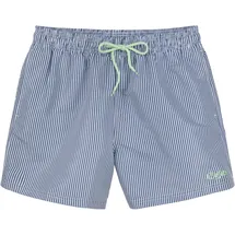 Buffalo Badeshorts Blau/Weiß S