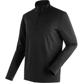 Maier Sports Fleecepullover Schwarz M