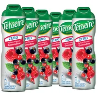 6 × Teisseire Zero Sirup Grenadine 600ml