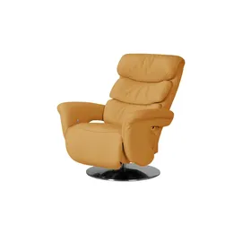 HIMOLLA Relaxsessel 7628 Leder 83 x 109 x 90 cm Gelb mit Relax-Funktion