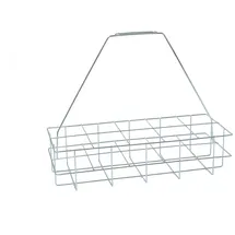 ich-zapfe Flaschenträger für 10 x 1 L Flaschen blau chromatiert