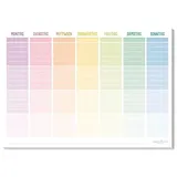 Häfft Wochenplan Pure A4 Rainbow