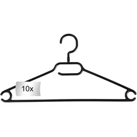 Kleiderbügel 10er-Set Kunststoff Schwarz