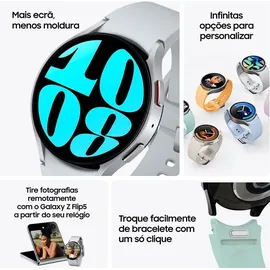 Samsung Galaxy Watch6 Silver 44 mm BT Sport Band Silver M/L