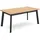 SKRAUT HOME Esstisch 167 x 75 x 90 cm Eiche/schwarz