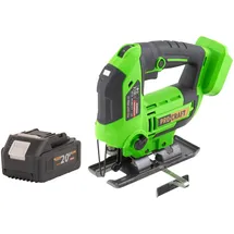 PROCRAFT ST22 Akku Stichsäge 20 V 80 mm Brushless inkl. 1 x 4,0 Ah + Ladegerät + Sägeblatt + Parallelanschlag