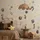 Muralo Sticker Set für Mädchen und Jungen - Aquarell Aufkleber Wandsticker Tattoo für Kinderzimmer - Wandaufkleber Wilde Tiere mit Luftballons Motiv - Br.120cm x Hö.60cm