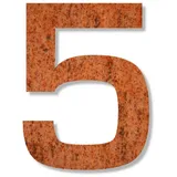 Keilbach Hausnummer Stahl/Rost (24 cm) – 5