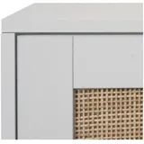 MCW MCW-N92 63 x 126 x 24 cm 3 Fächer Rattanfront weiß