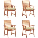 vidaXL Gartenstuhl 50 x 92 x 92 cm creme 4 St.