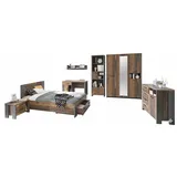 Jugendzimmer CLIF Komplettset 8-tlg. Optik: Old Wood Vintage von Forte