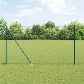 vidaXL Zaunpfosten 50 x 150 cm Grün/Stahl