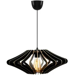 WellHome Deckenlampe 59x55cm in Schwarzem Design Engel