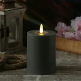 MARELIDA LED Kerze für Innen/Außen - grau