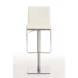 CLP 2er Set Barhocker Panama Kunstlederbezug I Höhenverstellbarer Barstuhl I Thekenhocker Mit Lehne Und Fußstütze