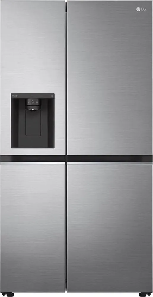 LG Side-by-Side, D (A-G), silber, ohne Instaview, Kühlschränke
