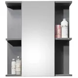 Stella Trading Spiegelschrank Gloss, Anthrazit - B 60 cm - 1 Spiegeltüre